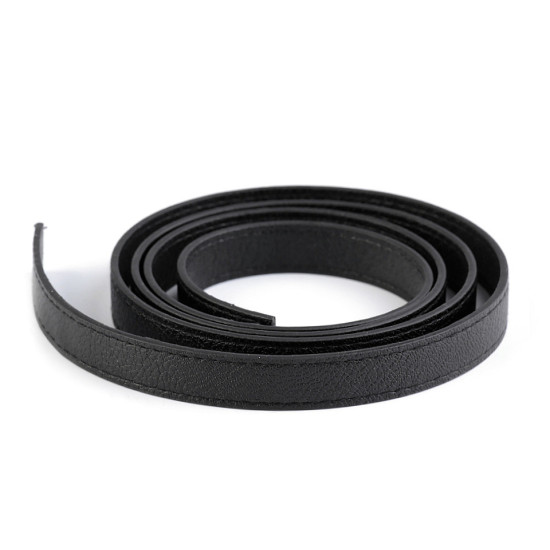Imitation leather handle strap - stitched - Dark green (2 Pieces) Imitation leather handle strap - stitched - Dark green (2 Pieces)