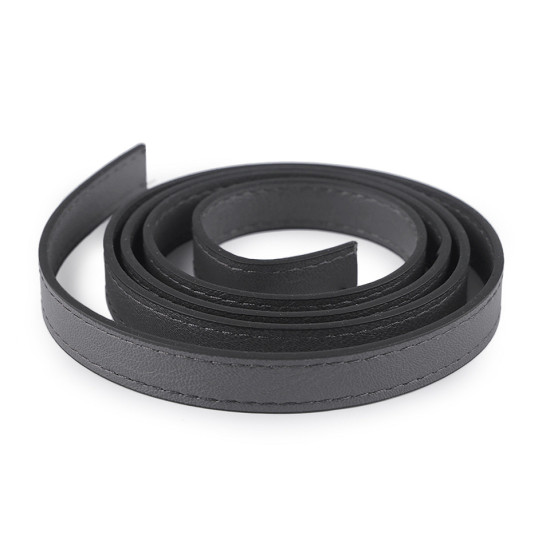Imitation leather handle strap - stitched - Dark green (2 Pieces) Imitation leather handle strap - stitched - Dark green (2 Pieces)
