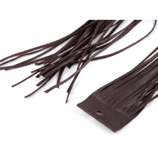 Bőr szál szélessége 2 mm, 120 cm - Fekete (40 Darabok)