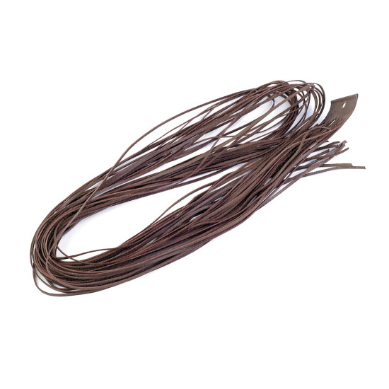 Bőr szál szélessége 2 mm, 120 cm - Fekete (40 Darabok)