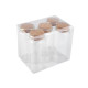 Buteleczka szklana 47x100 mm z korkiem - Transparent (5 Fiolki) Buteleczka szklana 47x100 mm z korkiem - Transparent (5 Fiolki)