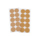 Hook and loop self adhesive circles dots ø35 mm - White (1 Card)