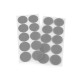 Hook and loop self adhesive circles dots ø35 mm - White (1 Card)
