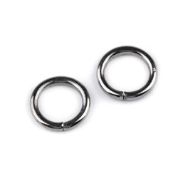 Kółko metalowe ø12 mm - Czarny nikiel (100 Sztuki)