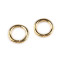 Anello / o-ring, dimensioni: ø 12 mm - Metallo dorato (100 Pezzi)