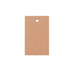 Cenówka papierowa / metka 30x50mm - Naturalny brąz (280 Sztuki)
