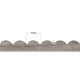 Nożyczki zygzak długość 24 cm półkola / ząbki - Losowe kolory (12 Sztuki)