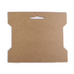Karta papierowa 14x16,3 cm - Naturalny brąz (1000 Sztuki)