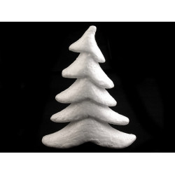 Choinka styropianowa 16x20 cm - White (1 Sztuka)