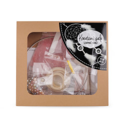 Kreativset traumfänger ø20 cm - Puderig (1 Stück)