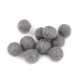 Kulki filcowe / pompony ø15 mm - Szary (10 Sztuki) Kulki filcowe / pompony ø15 mm - Szary (10 Sztuki)