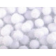 Pompon z lureksem ø20 mm - White (1000 Sztuki)
