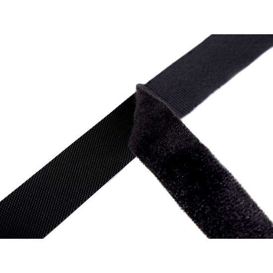 Taśma rzep komplet (haczyk+pętelka) niskoprofilowa szerokość 20mm miękka - Czarny (5 Metry) Taśma rzep komplet (haczyk+pętelka) niskoprofilowa szerokość 20mm miękka - Czarny (5 Metry)