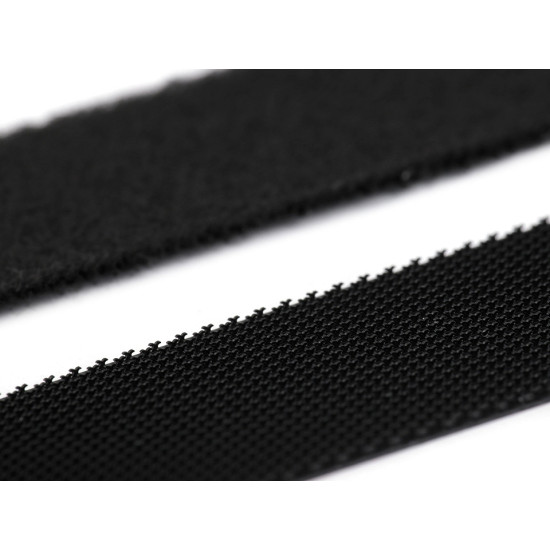 Taśma rzep komplet (haczyk+pętelka) niskoprofilowa szerokość 20mm miękka - Czarny (5 Metry) Taśma rzep komplet (haczyk+pętelka) niskoprofilowa szerokość 20mm miękka - Czarny (5 Metry)