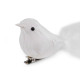 Bird with clip for christmas arrangement - White (2 Pieces) Bird with clip for christmas arrangement - White (2 Pieces)
