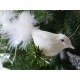 Bird with clip for christmas arrangement - White (2 Pieces) Bird with clip for christmas arrangement - White (2 Pieces)