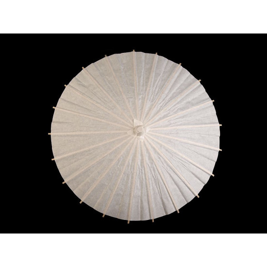 Natural white paper parasol, bamboo handle ø38.5 cm - White natural (1 Piece) Natural white paper parasol, bamboo handle ø38.5 cm - White natural (1 Piece)