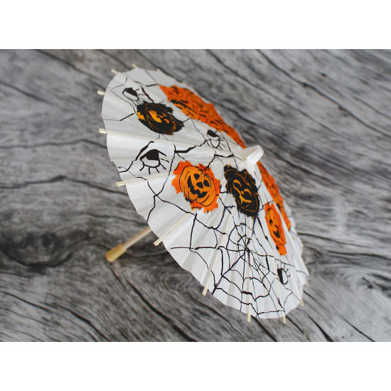 Natural white paper parasol, bamboo handle ø38.5 cm - White natural (1 Piece) Natural white paper parasol, bamboo handle ø38.5 cm - White natural (1 Piece)