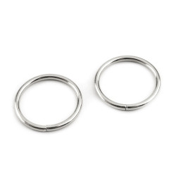 Anello / o-ring, dimensioni: ø 25 mm - Nichel (10 Pezzi)