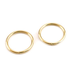 Anello / o-ring, dimensioni: ø 25 mm - Luce dorata (10 Pezzi)