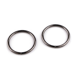 Anello / o-ring, dimensioni: ø 25 mm - Nichel nero (10 Pezzi)