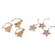 Adorno de madera para colgar, estrella - Marrón natural (9 Piezas) Adorno de madera para colgar, estrella - Marrón natural (9 Piezas)