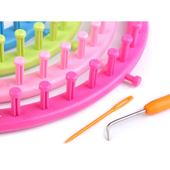 Knitting loom set for shawls, snoods, hats - As pictured (1 Set) Knitting loom set for shawls, snoods, hats - As pictured (1 Set)