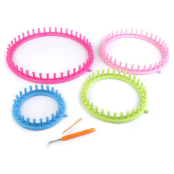 Knitting loom set for shawls, snoods, hats - As pictured (1 Set)