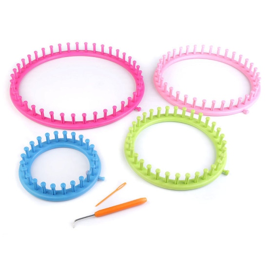 Knitting loom set for shawls, snoods, hats - As pictured (1 Set) Knitting loom set for shawls, snoods, hats - As pictured (1 Set)