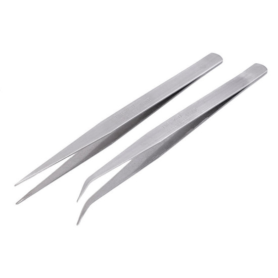 Pęseta metalowa długość 15cm - Nikiel (30 Sztuki) Pęseta metalowa długość 15cm - Nikiel (30 Sztuki)