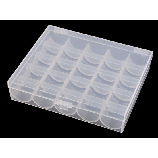 Bobbin box - Transparent (1 Box) Bobbin box - Transparent (1 Box)