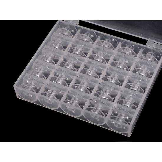 Bobbin box - Transparent (1 Box) Bobbin box - Transparent (1 Box)