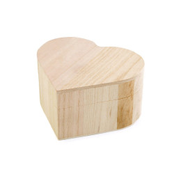Pudełko drewniane do decoupage - Naturalny (6 Sztuki)