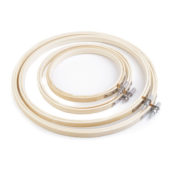 Bamboo embroidery hoop set - Bamboo light (1 Set)