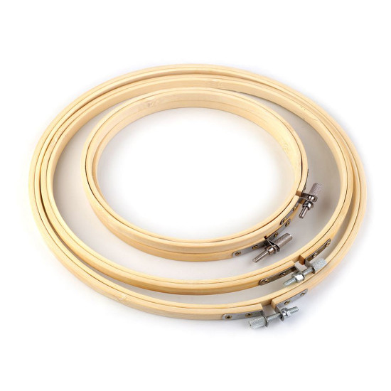 Bamboo embroidery hoop set - Bamboo light (1 Set)