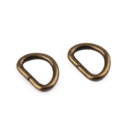 D-ring width 15 mm - Black nickel (100 Pieces)