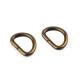 D-ring width 15 mm - Black nickel (100 Pieces)
