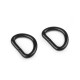 D-ring width 15 mm - Black nickel (100 Pieces)