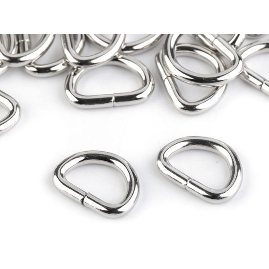 D-ring width 15 mm - Black nickel (100 Pieces)