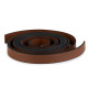 Imitation leather handle strap - unfinished - Cognac brown (2 Pieces) Imitation leather handle strap - unfinished - Cognac brown (2 Pieces)