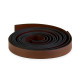 Imitation leather handle strap - unfinished - Cognac brown (2 Pieces) Imitation leather handle strap - unfinished - Cognac brown (2 Pieces)