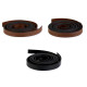 Imitation leather handle strap - unfinished - Cognac brown (2 Pieces) Imitation leather handle strap - unfinished - Cognac brown (2 Pieces)