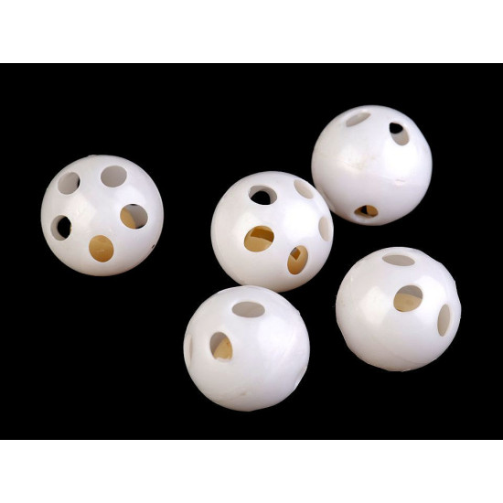 Grzechotka okrągła do zabawek ø2,8 cm - White (5 Sztuki) Grzechotka okrągła do zabawek ø2,8 cm - White (5 Sztuki)