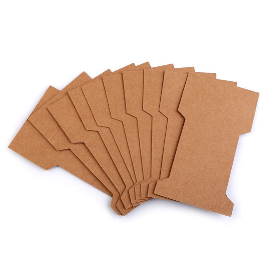 Karta papierowa natural 6,6x11,5 cm z wycięciem - Naturalny brąz (20 Sztuki) Karta papierowa natural 6,6x11,5 cm z wycięciem - Naturalny brąz (20 Sztuki)