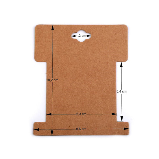 Karta papierowa natural 8,6x10,2 cm z wycięciem - Naturalny brąz (500 Sztuki) Karta papierowa natural 8,6x10,2 cm z wycięciem - Naturalny brąz (500 Sztuki)
