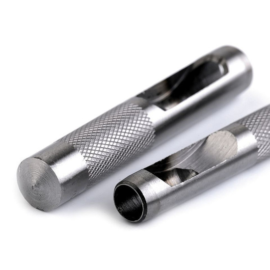 Hollow punch set for fabric and leather - Nickel (2 Sets) Hollow punch set for fabric and leather - Nickel (2 Sets)
