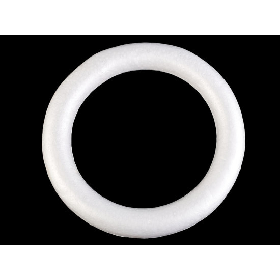 Styrofoam wreath ø30 cmdiy polystyrene / styrofoam wreath - White (10 Pieces) Styrofoam wreath ø30 cmdiy polystyrene / styrofoam wreath - White (10 Pieces)