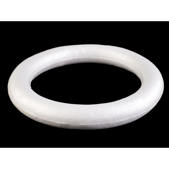 Styrofoam wreath ø30 cmdiy polystyrene / styrofoam wreath - White (10 Pieces) Styrofoam wreath ø30 cmdiy polystyrene / styrofoam wreath - White (10 Pieces)