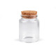 Buteleczka szklana 46x65 mm z korkiem - Transparent (6 Fiolki) Buteleczka szklana 46x65 mm z korkiem - Transparent (6 Fiolki)