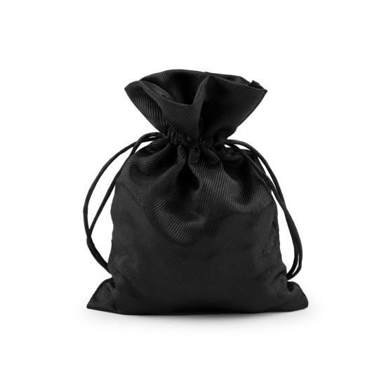 Bourse/sac cadeau satiné, 13 x 18 cm - Noir (1 Pièce) Bourse/sac cadeau satiné, 13 x 18 cm - Noir (1 Pièce)